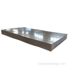Piastra in acciaio zincato rivestito con strato di zinco metallico